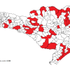 MAPA DE UNIDADES DISPENSADORAS DE MEDICAMENTOS NO ESTADO DE SANTA CATARINA